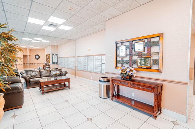 1817 S Ocean Dr Unit 0918, Hallandale Beach, FL 33009 - living room featuring mail area