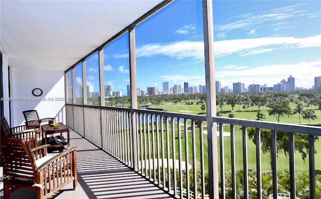 20379 W Country Club Dr Unit 836, Aventura, FL 33180 - balcony featuring a view of skyline