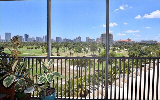 20379 W Country Club Dr Unit 836, Aventura, FL 33180 - balcony featuring a skyline view