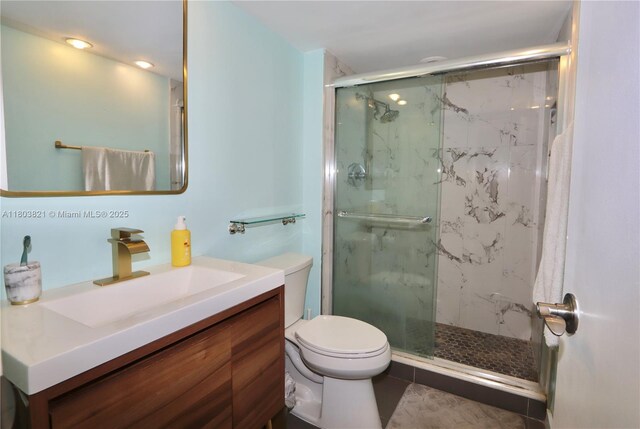 20379 W Country Club Dr Unit 836, Aventura, FL 33180 - full bath with toilet, a marble finish shower, and vanity
