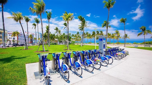 701 Collins Ave Unit 1F, Miami Beach, FL 33139 - view of property's community with a lawn