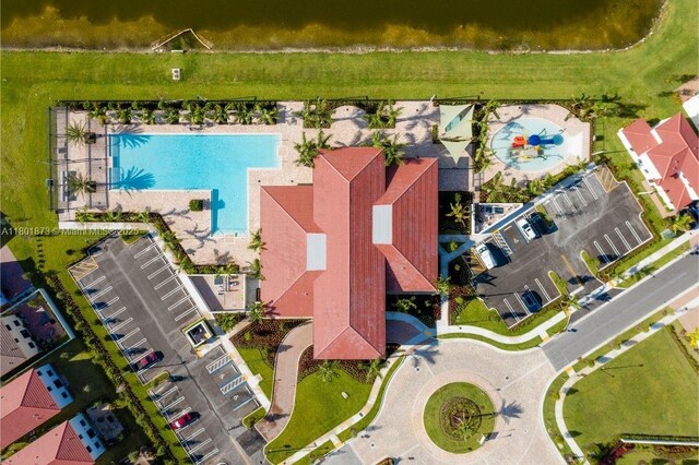 10602 W 33rd Way, Hialeah, FL 33018 - drone / aerial view of a pool