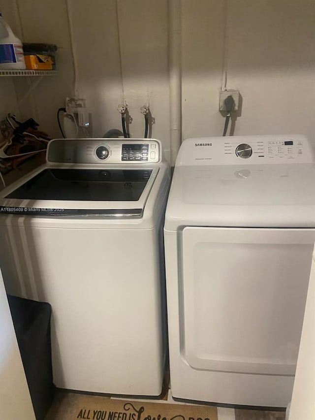9481 W Elm Ln, Miramar, FL 33025 - washroom with independent washer and dryer