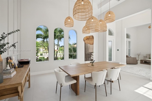 5630 N Sterling Ranch Dr, Davie, FL 33314 - dining room with a towering ceiling