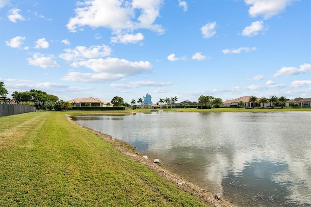 5630 N Sterling Ranch Dr, Davie, FL 33314 - water view featuring fence and nearby suburban area