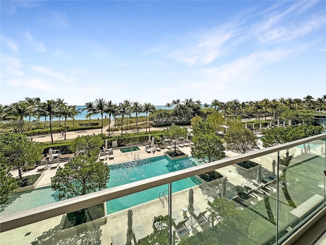 10203 Collins Ave Unit 302, Bal Harbour, FL 33154 - community pool featuring a hot tub