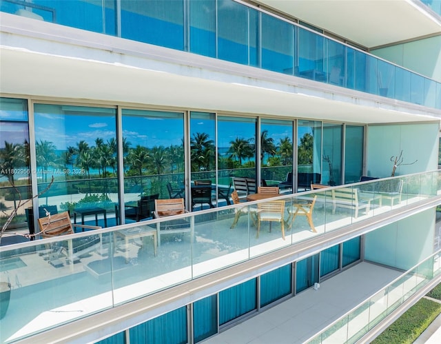 10203 Collins Ave Unit 302, Bal Harbour, FL 33154 - view of pool featuring an outdoor living space