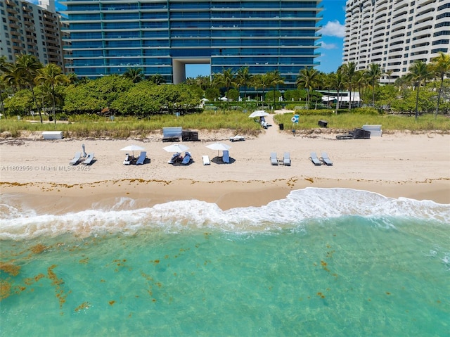 10203 Collins Ave Unit 302, Bal Harbour, FL 33154 - aerial view of expansive beach
