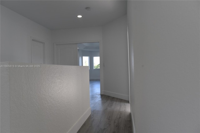 2925 SW 133rd Ave, Miramar, FL 33027 - corridor with wood finished floors, baseboards, and recessed lighting