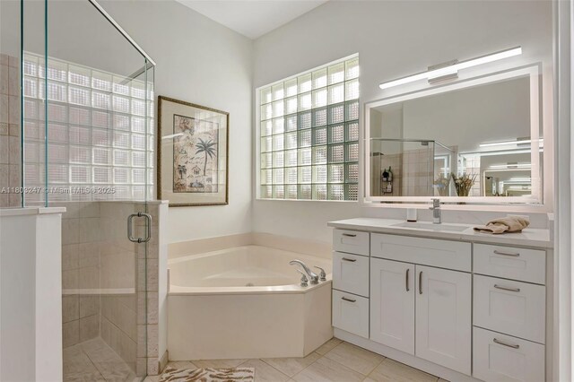 5957 NW 125th Ave, Coral Springs, FL 33076 - full bath with a stall shower, a bath, and vanity