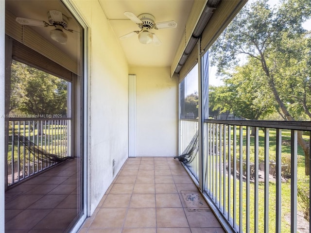 13250 SW 7th Ct Unit 208L, Pembroke Pines, FL 33027 - balcony featuring a ceiling fan