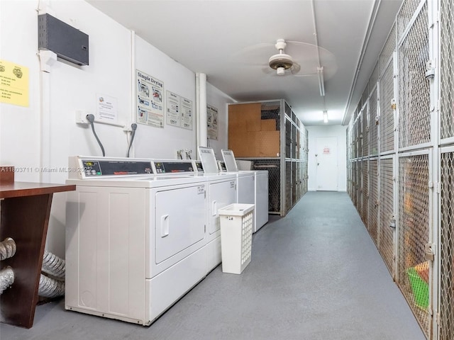 13250 SW 7th Ct Unit 208L, Pembroke Pines, FL 33027 - communal laundry room with washer and clothes dryer