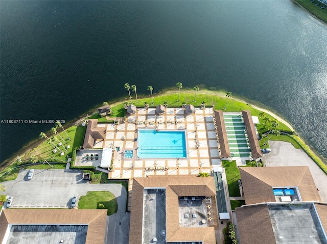 13250 SW 7th Ct Unit 208L, Pembroke Pines, FL 33027 - bird's eye view of a pool area and a large body of water