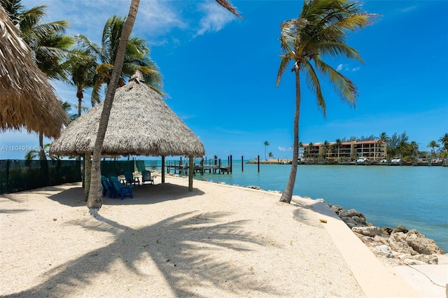 2000 Coco Plum Dr Unit 301, Marathon, FL 33050 - water view featuring a gazebo