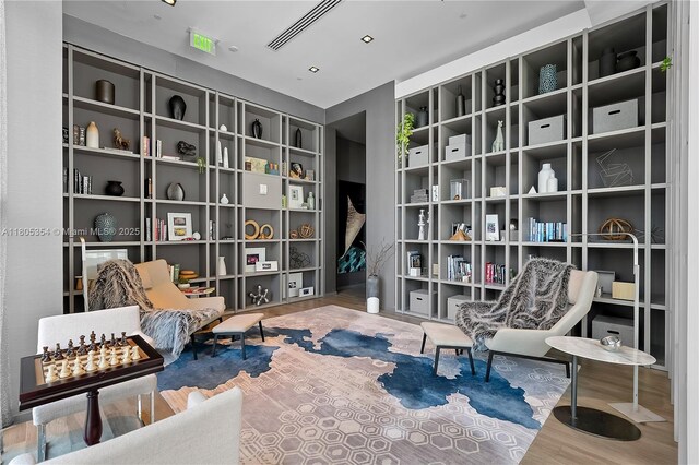 1100 S Miami Ave Unit 3210, Miami, FL 33130 - living area with wood finished floors