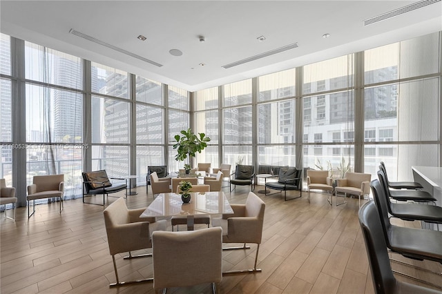 1100 S Miami Ave Unit 3210, Miami, FL 33130 - common area with floor to ceiling windows