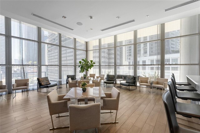 1100 S Miami Ave Unit 3210, Miami, FL 33130 - community lobby featuring expansive windows