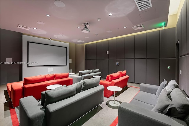 1100 S Miami Ave Unit 3210, Miami, FL 33130 - home theater room featuring recessed lighting