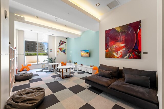 1100 S Miami Ave Unit 3210, Miami, FL 33130 - living area with carpet flooring