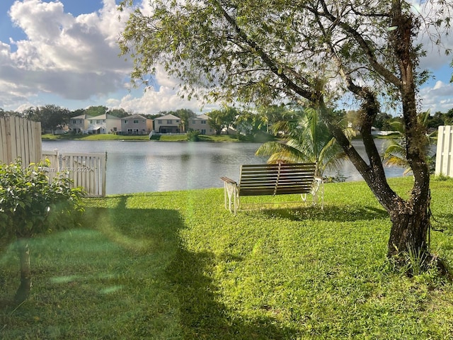 897 NW 97th Ave, Plantation, FL 33324 - view of yard featuring a water view and a residential view