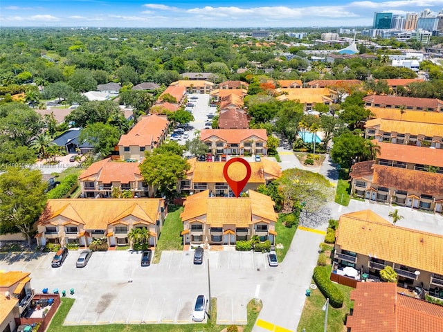 aerial perspective of suburban area