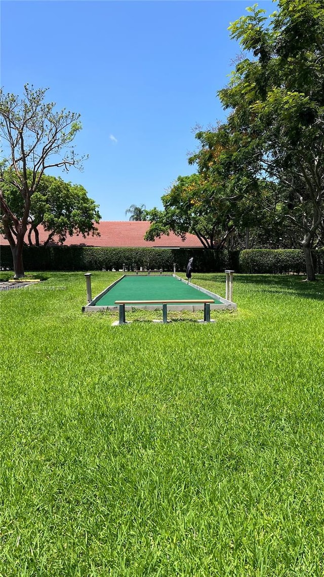 2615 Spiceberry Ln Unit 2625, Boynton Beach, FL 33436 - view of community featuring a bocce ball area and a lawn
