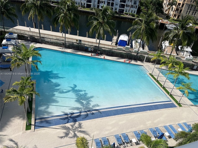 2950 NE 188th St Unit 444, Aventura, FL 33180 - community pool featuring a water view