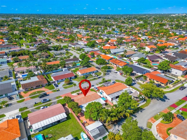 9875 SW 26th Ter, Miami, FL 33165 - aerial overview of property's location featuring nearby suburban area