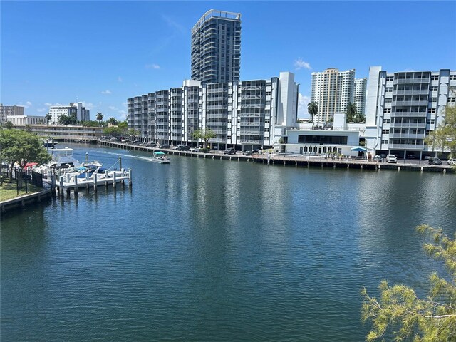 400 Diplomat Pkwy Unit 611, Hallandale Beach, FL 33009 - water view with nearby urban area
