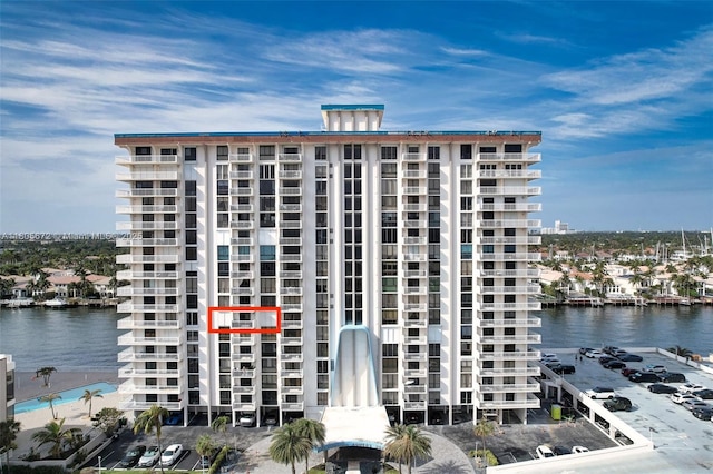 1500 S Ocean Dr Unit 7J, Hollywood, FL 33019 - view of apartment building / complex with a water view