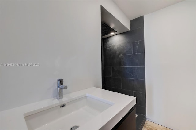 1500 S Ocean Dr Unit 7J, Hollywood, FL 33019 - full bathroom featuring tiled shower and vanity