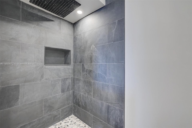 1500 S Ocean Dr Unit 7J, Hollywood, FL 33019 - full bathroom featuring a tile shower and recessed lighting