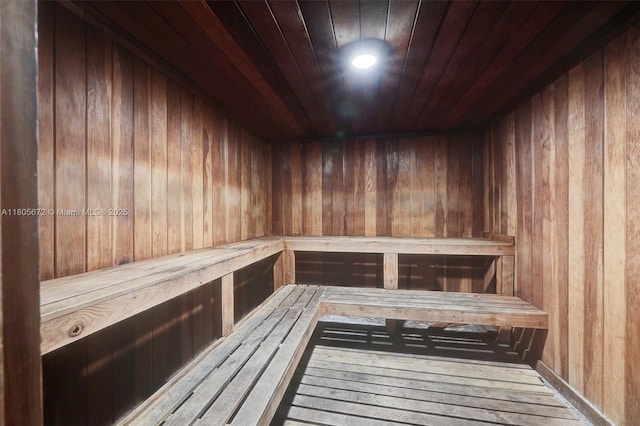 1500 S Ocean Dr Unit 7J, Hollywood, FL 33019 - relaxing sauna / steam room with wood walls, wood ceiling, and wood-type flooring