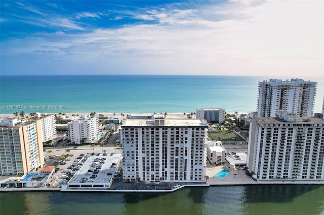 1500 S Ocean Dr Unit 7J, Hollywood, FL 33019 - view of urban area with a nearby body of water and a pool
