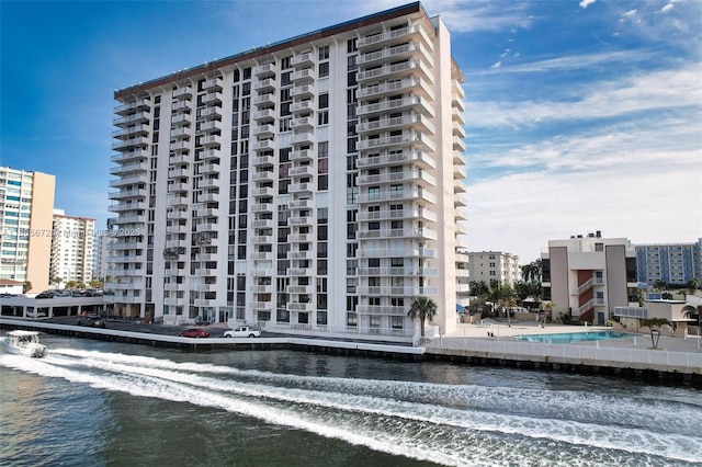 1500 S Ocean Dr Unit 7J, Hollywood, FL 33019 - view of apartment building / complex with a water view