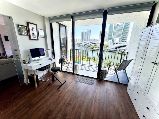 200 Leslie Dr Unit 817, Hallandale Beach, FL 33009 - office space with expansive windows and wood finished floors