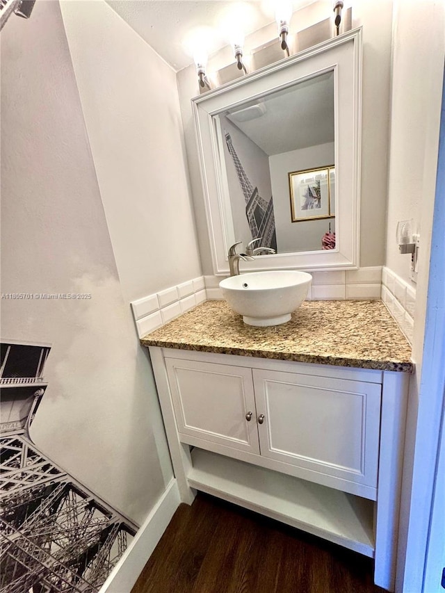 200 Leslie Dr Unit 817, Hallandale Beach, FL 33009 - bathroom with wood finished floors and vanity