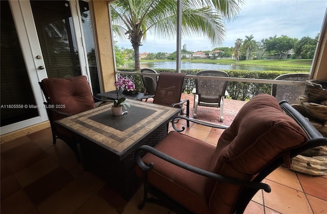 9029 SW 214th St, Cutler Bay, FL 33189 - view of patio with a water view