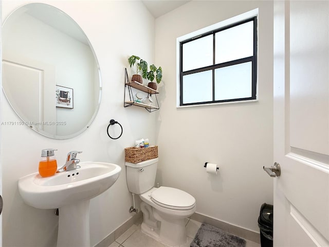 11871 SW 247th Ter, Homestead, FL 33032 - half bath with baseboards, toilet, and tile patterned floors