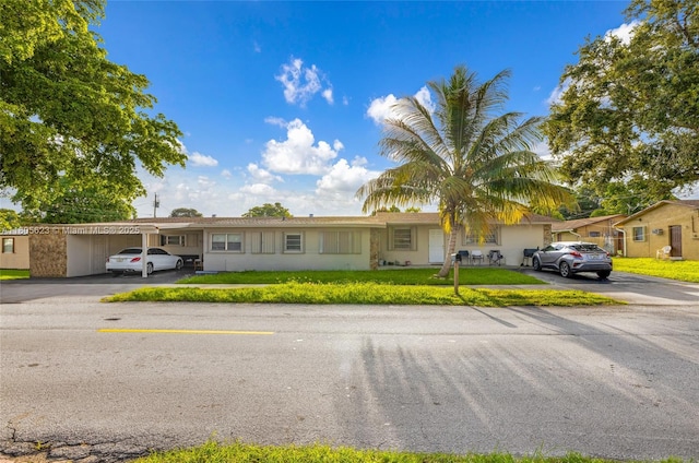 5746 Polk St, Hollywood, FL 33021 - ranch-style home with stucco siding and a front yard