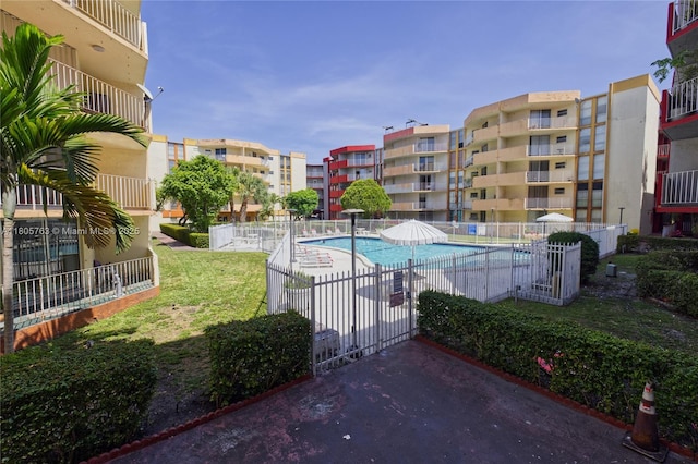 1750 W 46th St Unit 503, Hialeah, FL 33012 - community pool featuring fence and a patio area