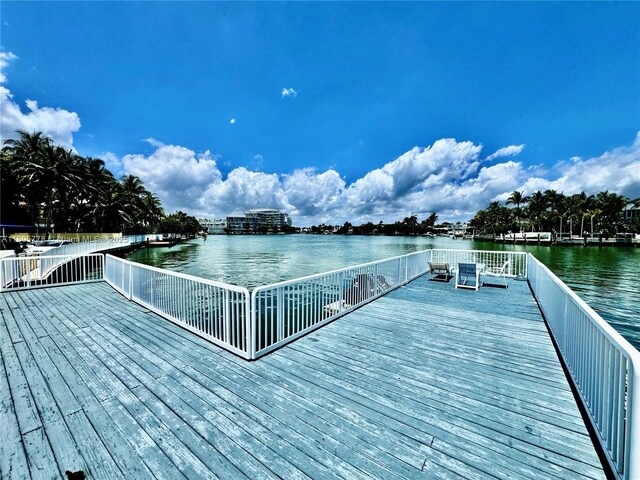 4710 Pine Tree Dr Unit 31, Miami Beach, FL 33140 - dock with a deck with water view