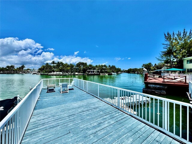 4710 Pine Tree Dr Unit 31, Miami Beach, FL 33140 - dock with a water view