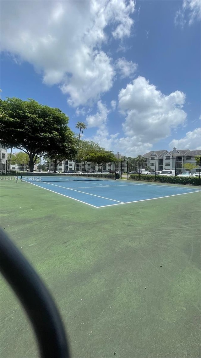 view of tennis court