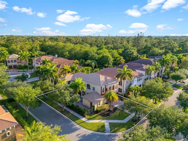 9192 Nugent Trl, West Palm Beach, FL 33411 - aerial perspective of suburban area featuring a heavily wooded area
