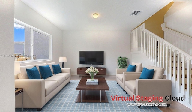 388 NW 12th Pl Unit 388, Florida City, FL 33034 - living room featuring wood finished floors and baseboards