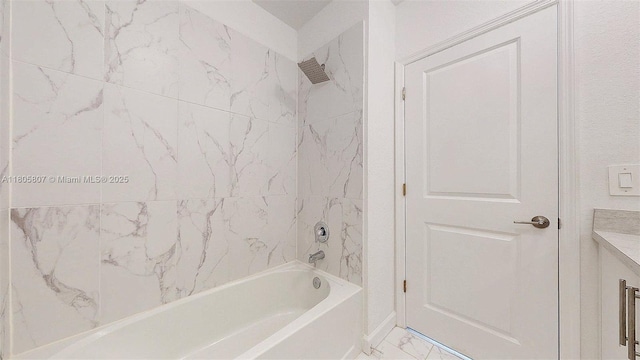 388 NW 12th Pl Unit 388, Florida City, FL 33034 - full bath featuring marble finish flooring, bathtub / shower combination, and vanity