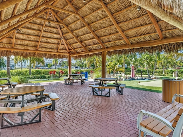 374 Tilford R Unit 374, Deerfield Beach, FL 33442 - view of home's community with a gazebo and a putting green