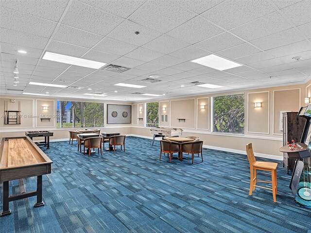 374 Tilford R Unit 374, Deerfield Beach, FL 33442 - game room with carpet floors and baseboards