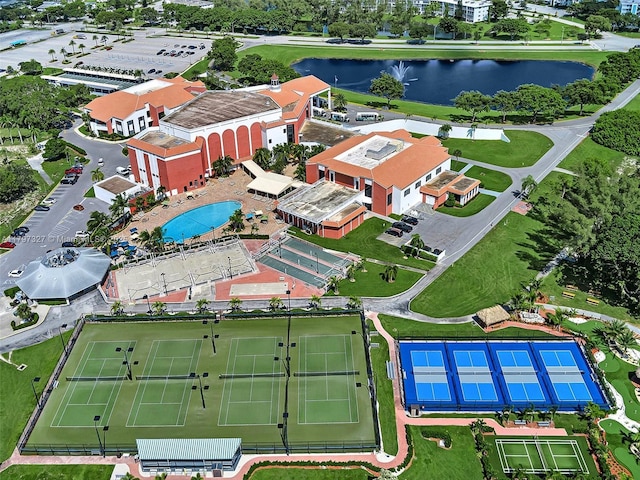 374 Tilford R Unit 374, Deerfield Beach, FL 33442 - bird's eye view of a large body of water and a pool area